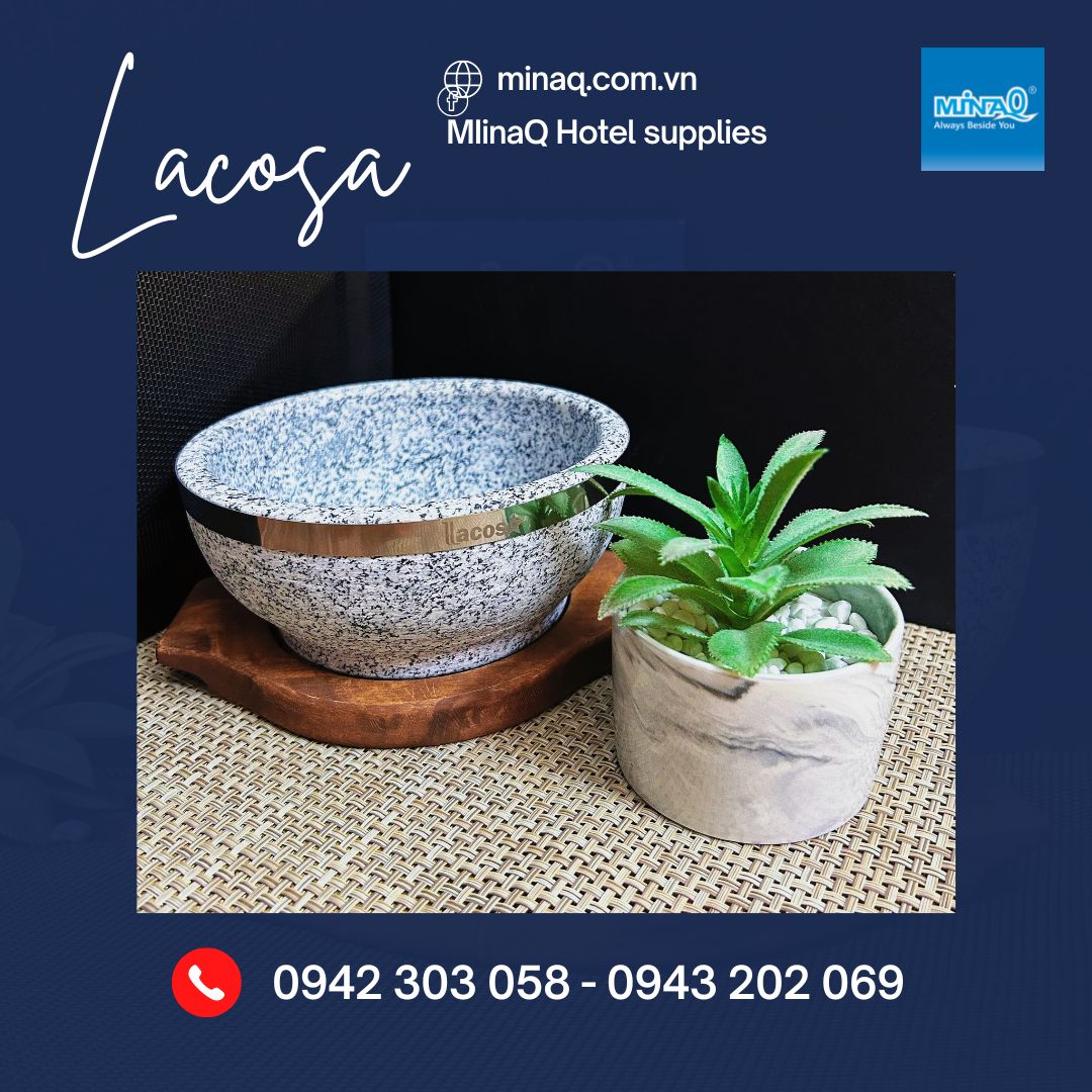 Tô đá giữ nhiệt Hàn Quốc cao cấp chính hãng Lacosa