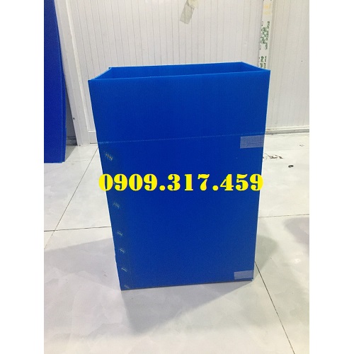 Thùng nhựa danpla carton (mì gói), không có tay cầm, keo chịu lực