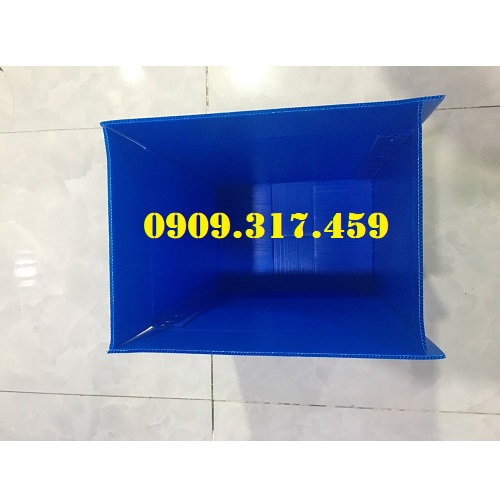 Thùng nhựa pp 300x250x300mm, thùng không tay cầm