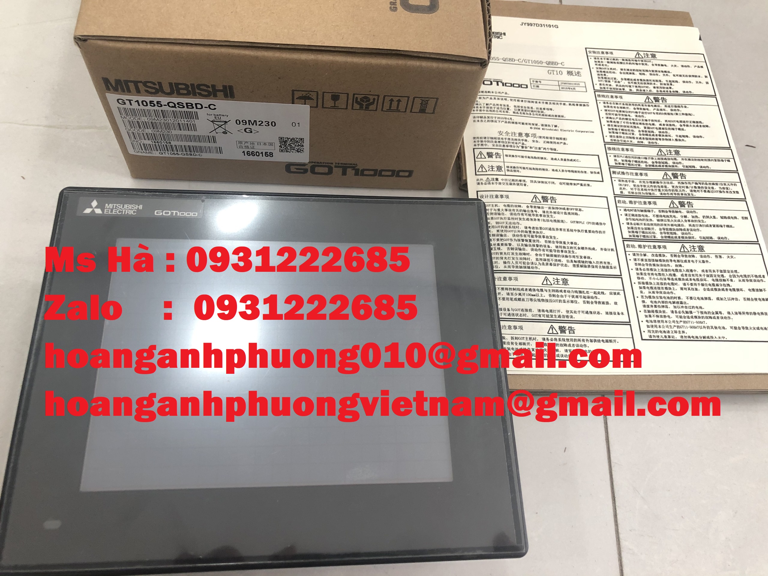 HMI chính hiệu mitsubishi GT1055-QSBD-C hàng mới 100%