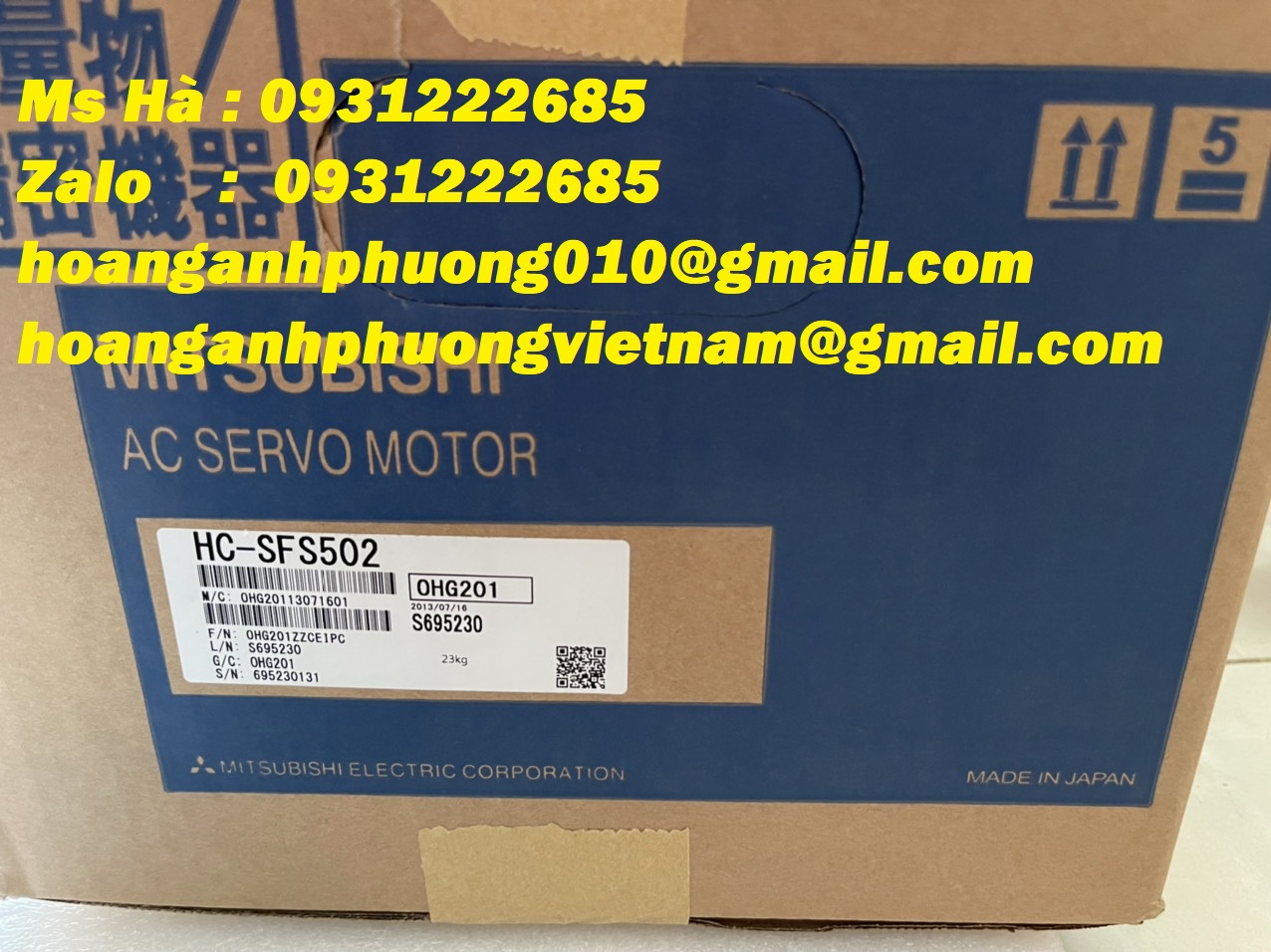 Chuyên nhập khẩu dòng servo mitsubishi HC-SFS502