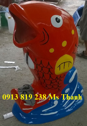 Thung rác hình thú thân thiện với trẻ nhỏ