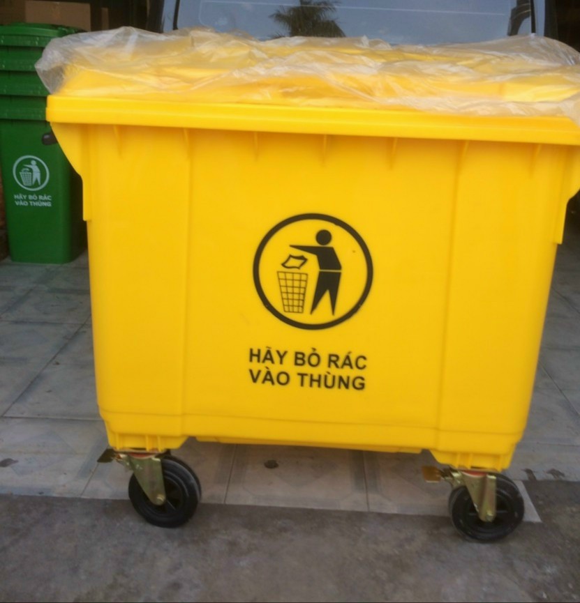 Xe gom rác cỡ lớn 660L giá rẻ chất lượng