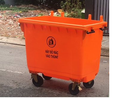 Xe gom rác cỡ lớn 660L giá rẻ chất lượng