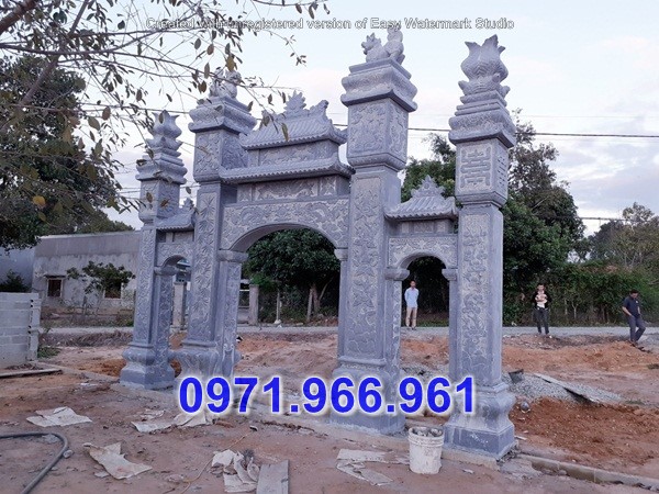 Mẫu Cổng Đá Mới Nhất, Cổng Tam Quan Tứ Trụ