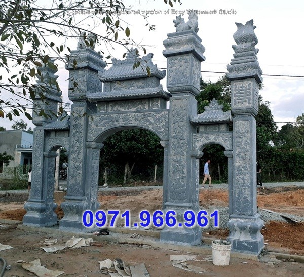 Mẫu Cổng Đá Mới Nhất, Cổng Tam Quan Tứ Trụ