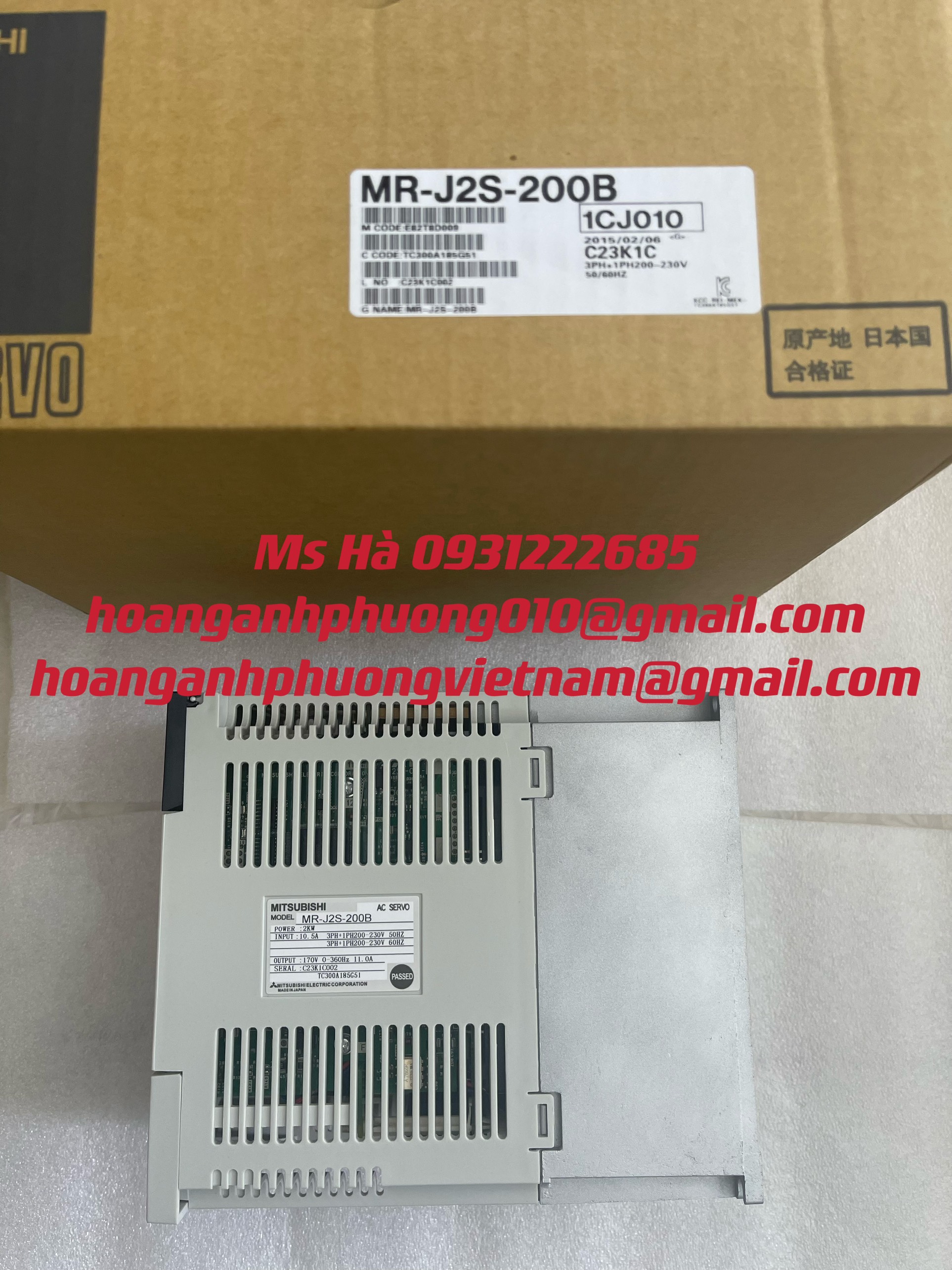 Cung cấp hàng mới dòng servo MR-J2S-200B mitsubishi