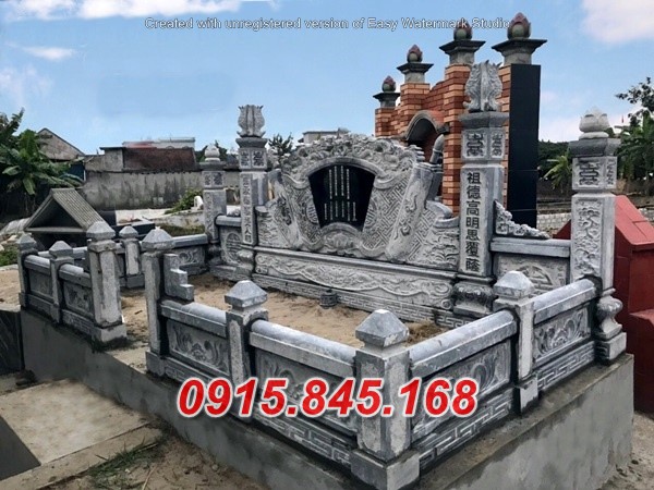 Thái Bình + mẫu 15017 lăng mộ bằng đá đẹp hiện đại chụp đẹp bán