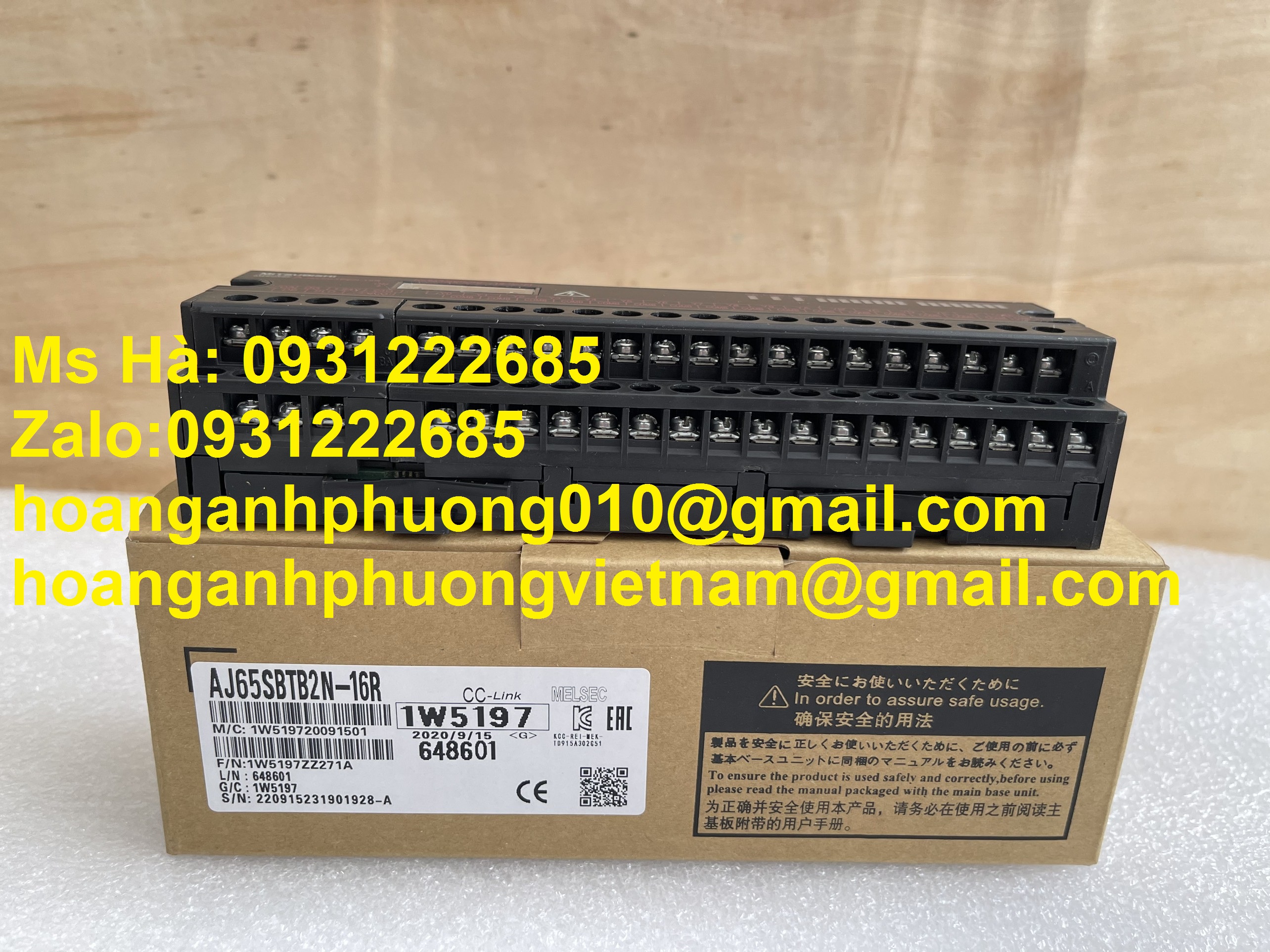 Mô đun đầu ra kỹ thuật số AJ65SBTB2N-16R dòng mitsubishi