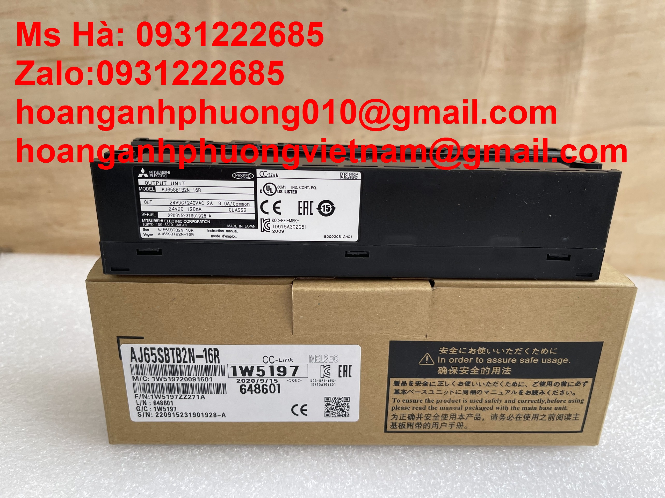 Mô đun đầu ra kỹ thuật số AJ65SBTB2N-16R dòng mitsubishi