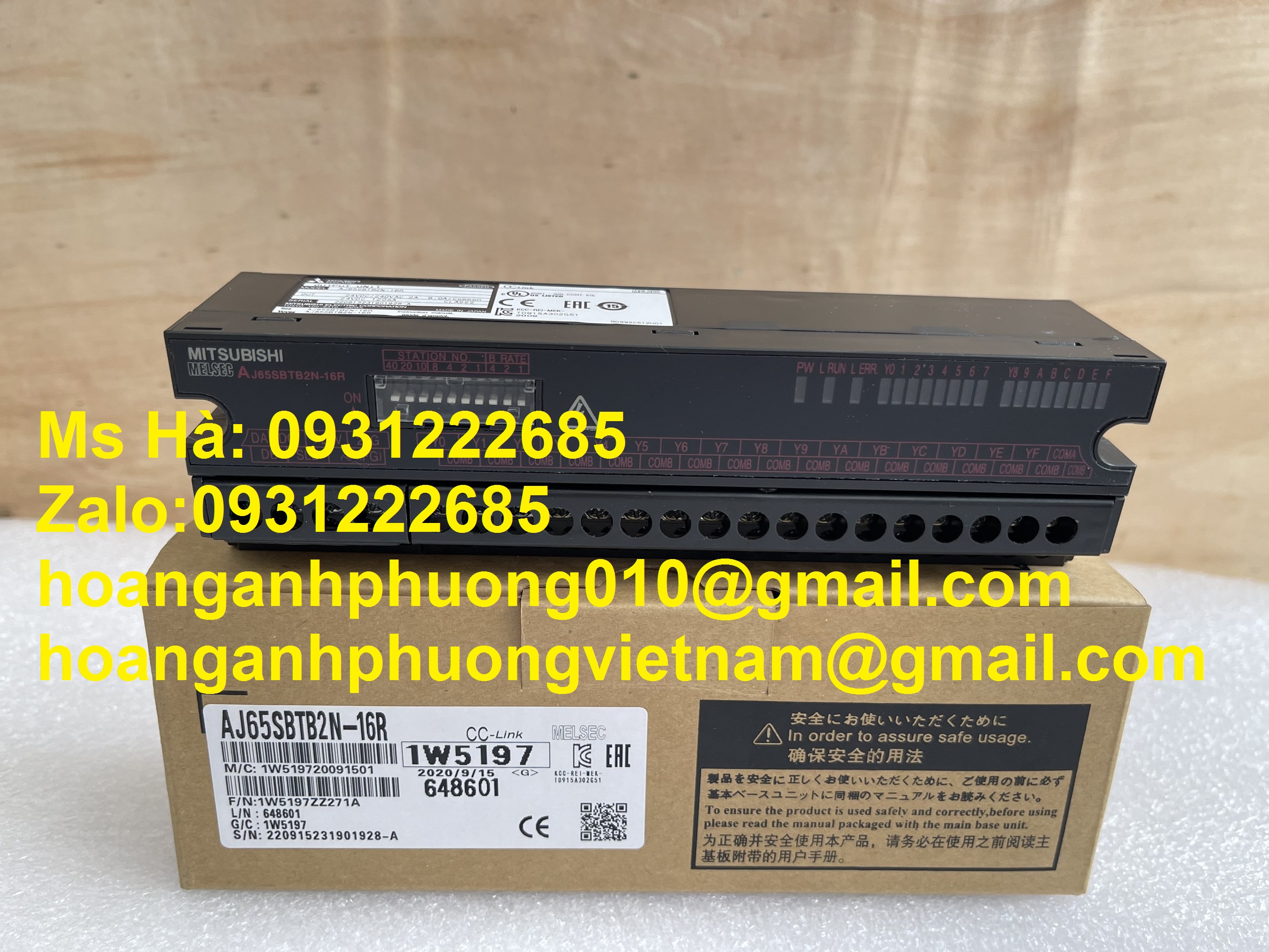 Mô đun đầu ra kỹ thuật số AJ65SBTB2N-16R dòng mitsubishi