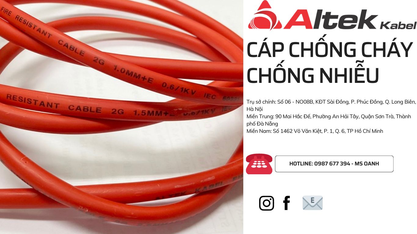 dây cáp chống cháy 2x1.0, fr 2x1.0 chống nhiễu