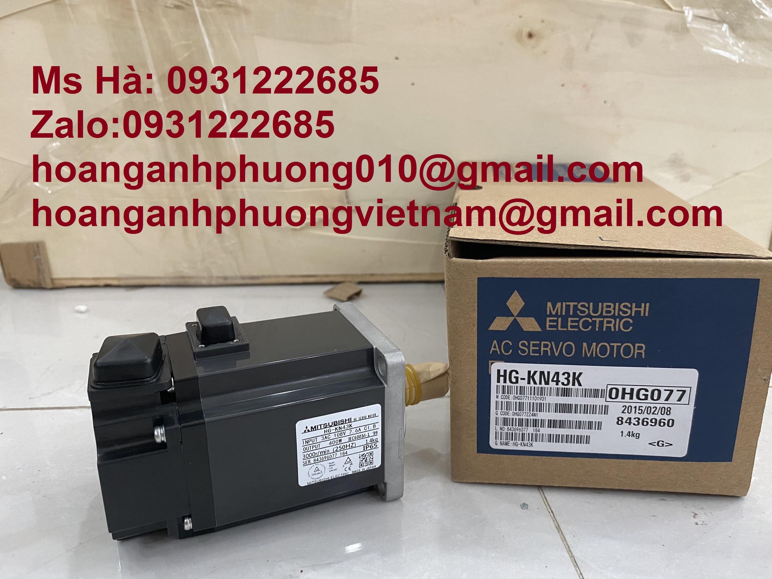 MITSUBISHI hàng nhập khẩu dòng động cơ HG-KN43K