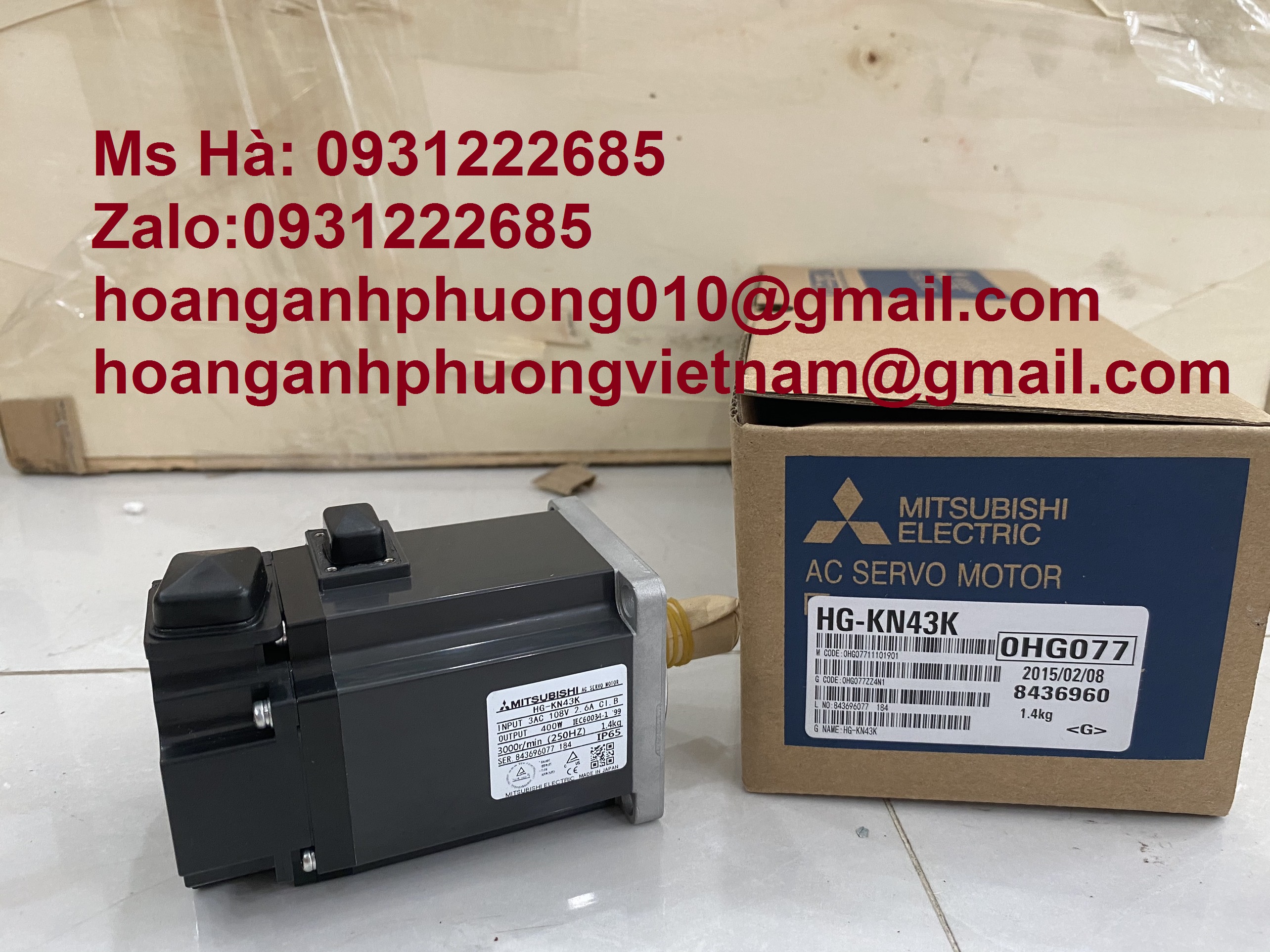 MITSUBISHI hàng nhập khẩu dòng động cơ HG-KN43K