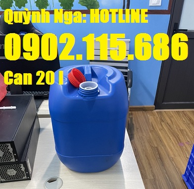Can nhựa 20l, can đựng hóa chất nhựa HDPE