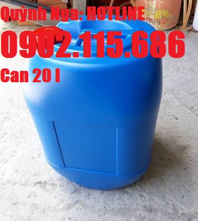 Can nhựa 20l, can đựng hóa chất nhựa HDPE