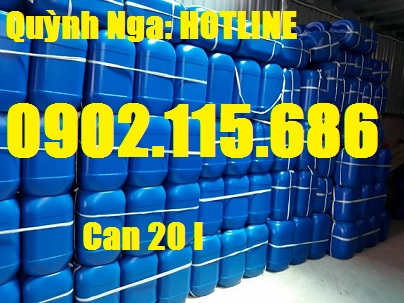 Can nhựa 20l, can đựng hóa chất nhựa HDPE