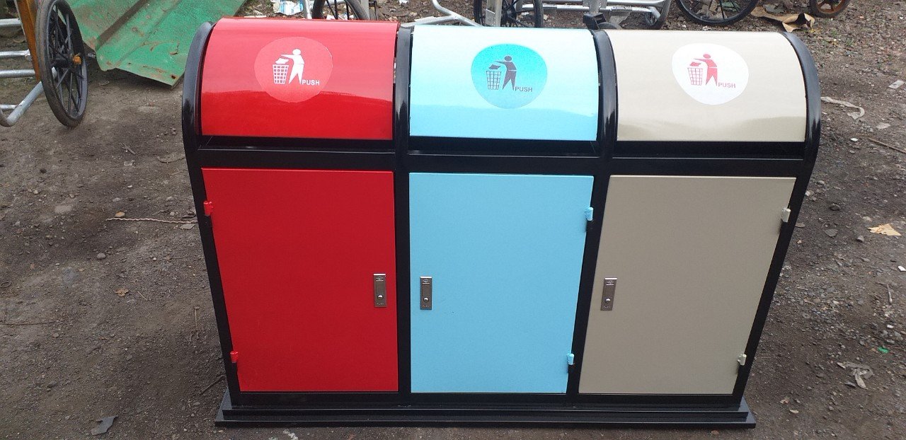 Thùng rác sân vườn - Thùng rác ngoài trời giao hàng toàn quốc