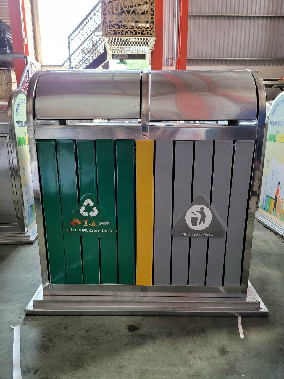 Thùng rác sân vườn - Thùng rác ngoài trời giao hàng toàn quốc