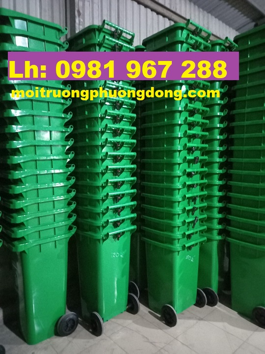 Thùng rác 240 lít ngoài trời công cộng giá rẻ toàn quốc