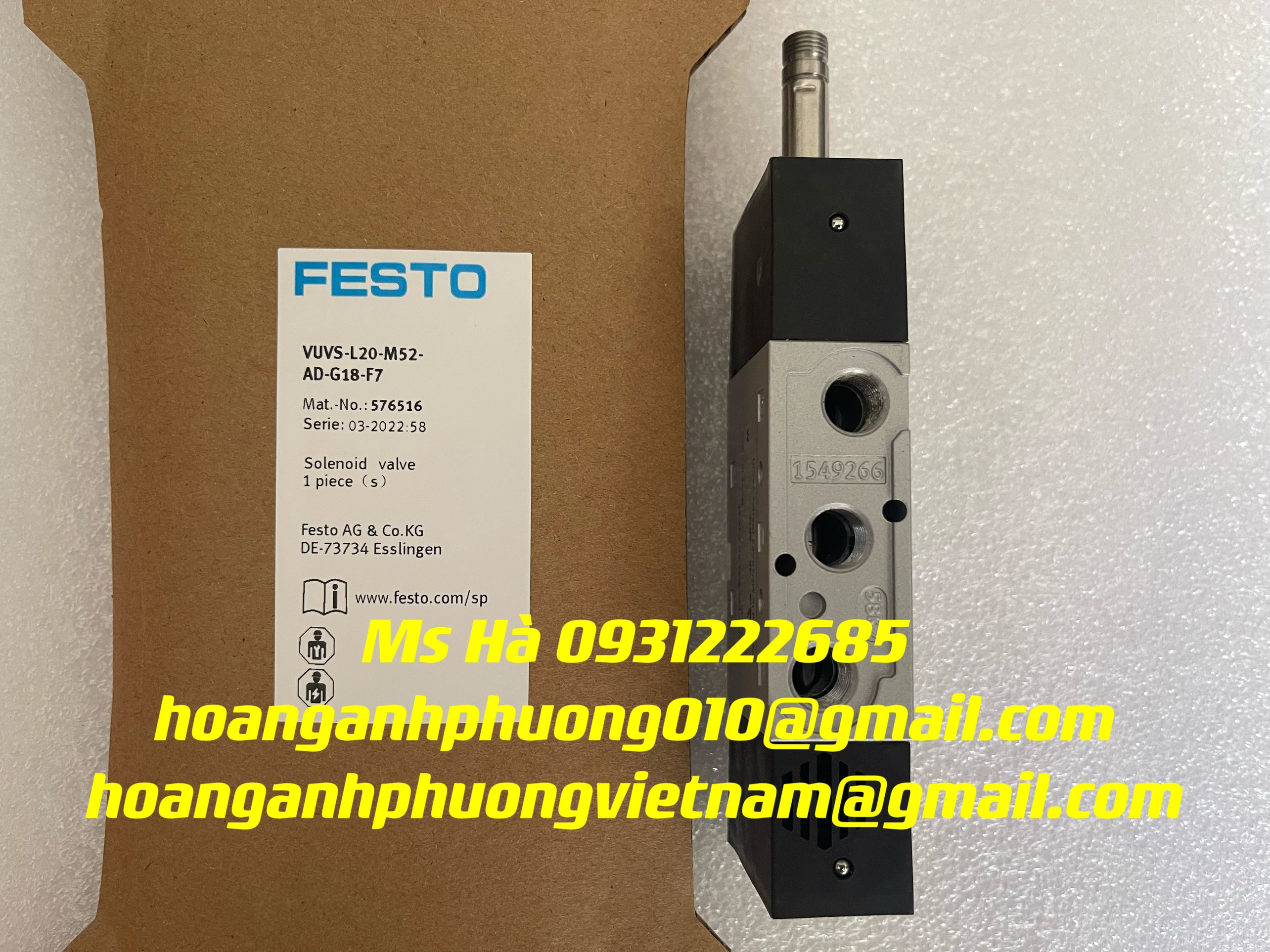 Hàng nhập dòng festo VUVS-L20-M52-AD-G18-F7 giá cạnh tranh