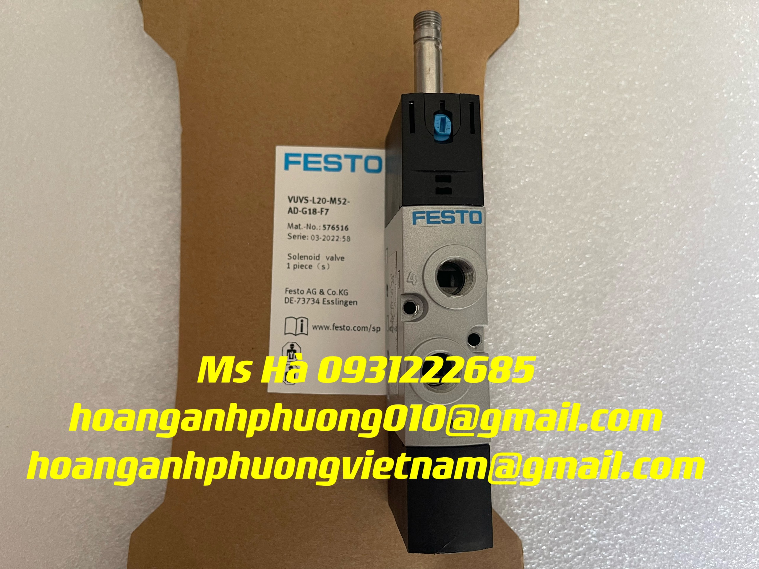 Hàng nhập dòng festo VUVS-L20-M52-AD-G18-F7 giá cạnh tranh