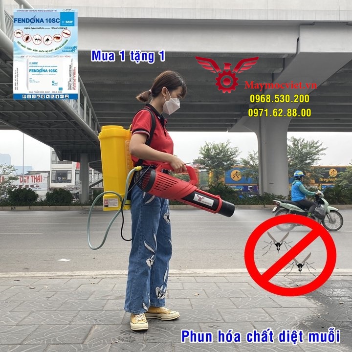 Máy phun thuốc muỗi cao cấp Turbo BA-6 tặng kèm hóa chất phun