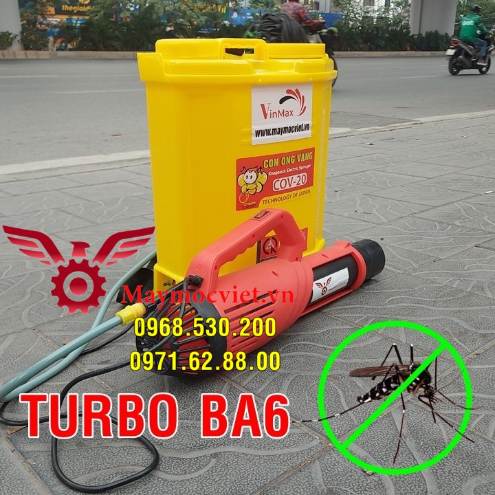 Máy phun thuốc muỗi cao cấp Turbo BA-6 tặng kèm hóa chất phun