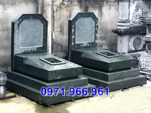 Mộ Đá Đơn Giản Cao Cấp, Đá Xanh Thạch Anh