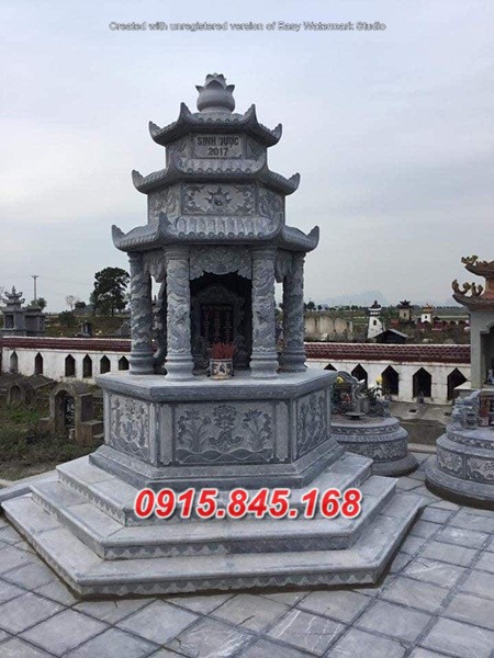 15366 Nghệ an mẫu tháp bằng đá xanh đẹp bán