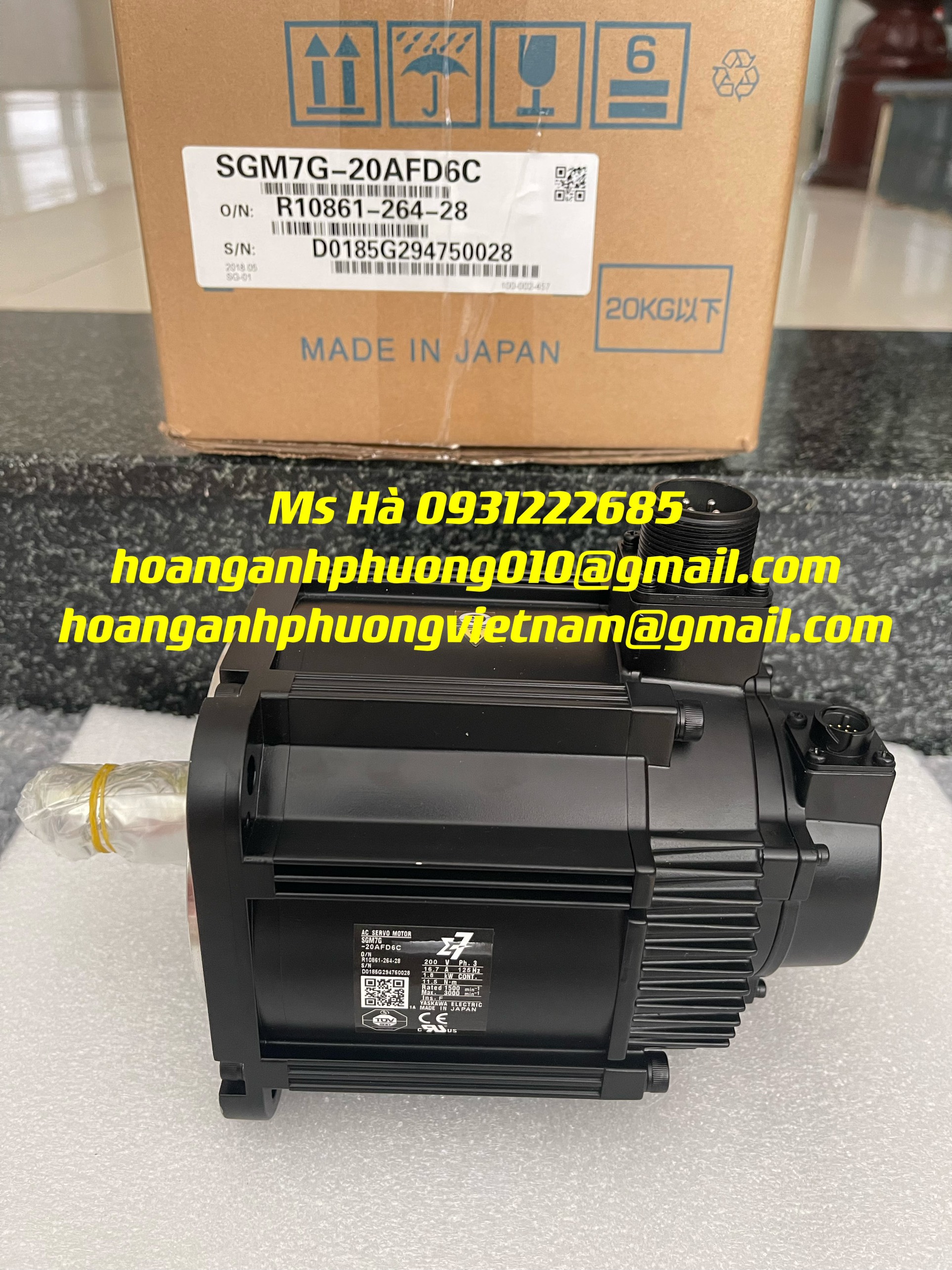 Nhập khẩu dòng yaskawa giá rẻ SGM7G-20AFD6C