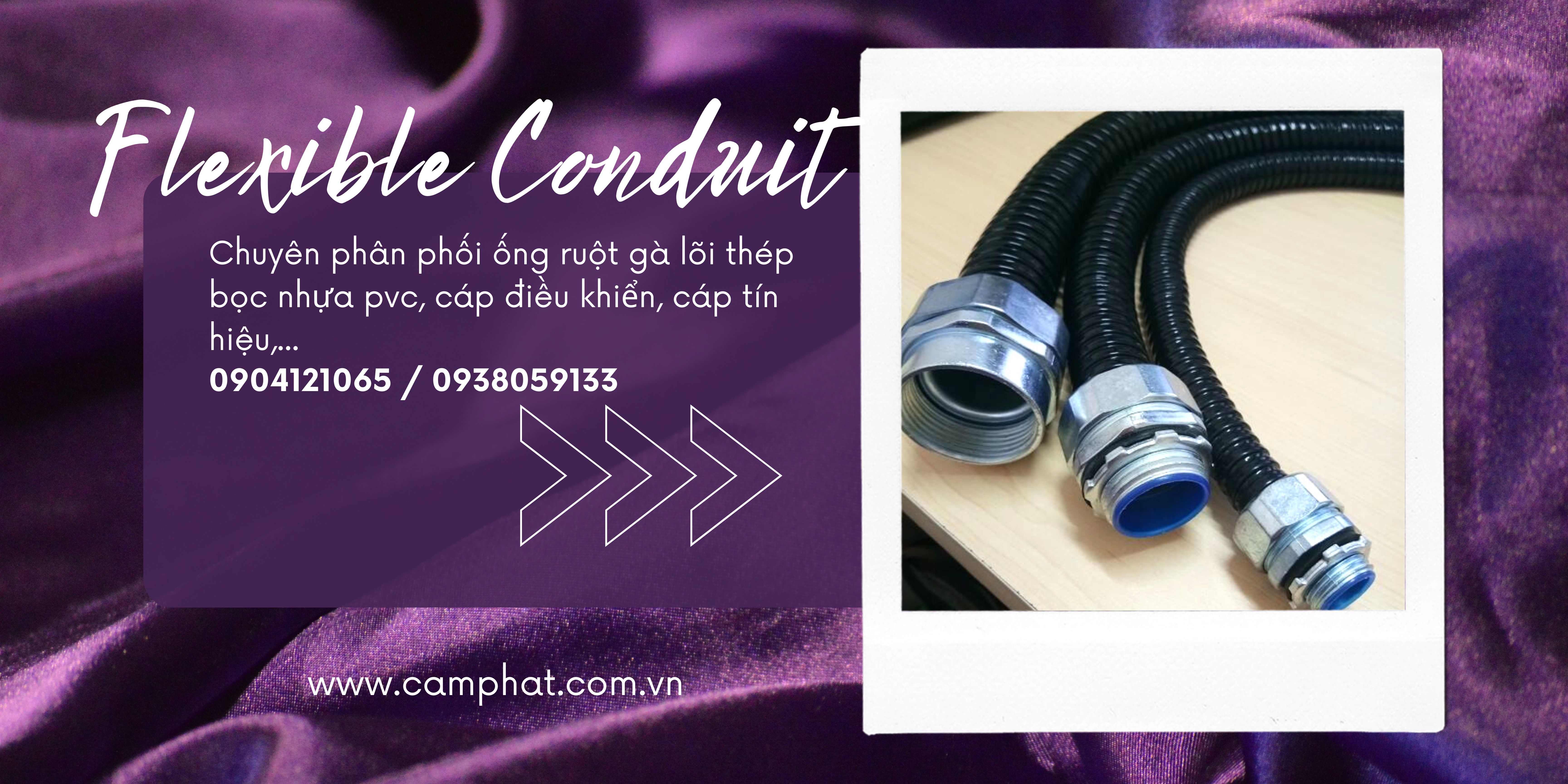 Ống ruột gà lõi thép bọc nhựa PVC. Phân phối toàn quốc