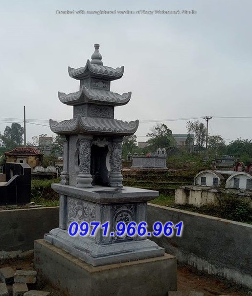 Mẫu Mộ Đá Ba Mái Đẹp Nhất Phong Thủy Tâm Linh