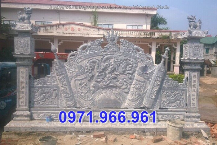 Cuốn Thư Đá Bình Phong Đẹp, Cuốn Thư Đá Chấn Phong Thủy