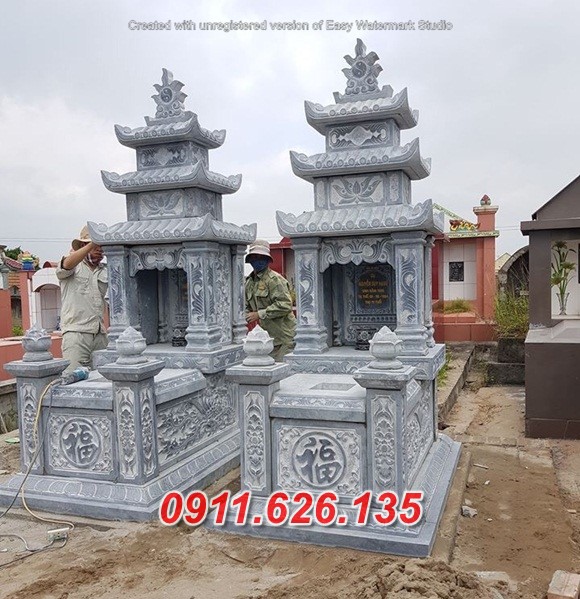 15603 bạc liêu mộ ba mái bằng đá nguyên khối bán