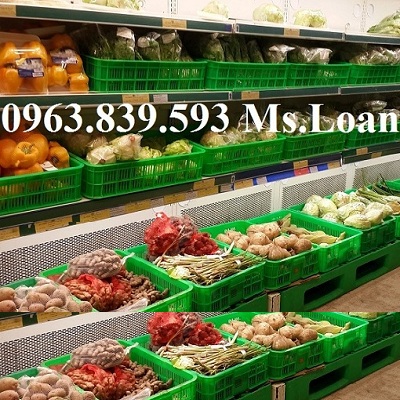 Sóng nhựa hở đựng trái cây, rau củ quả kê kệ / 0963.839.593