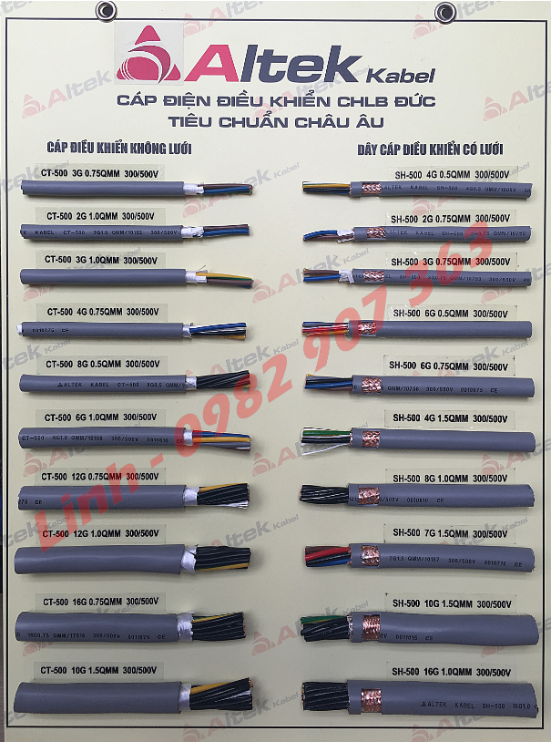 Cáp Điều Khiển Altek Kabel (CHLB Đức) Chính Hãng