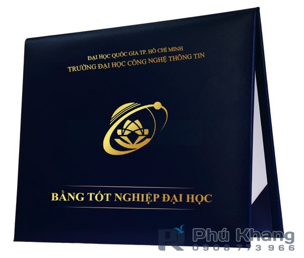 Xưởng may bìa da đựng bằng đại học, vỏ da kẹp bằng tốt nghiệp