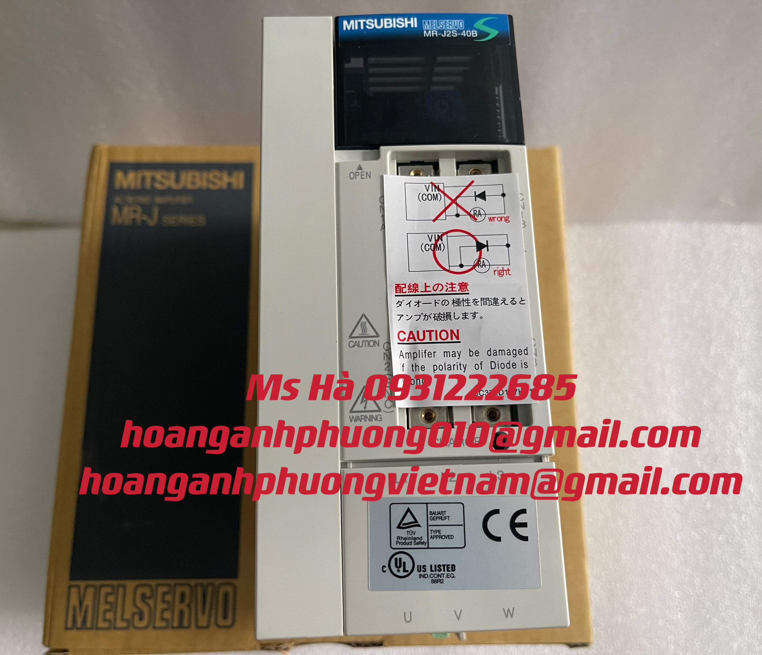 Trình điều khiển động cơ mitsubishi MR-J2S-40B nhập khẩu