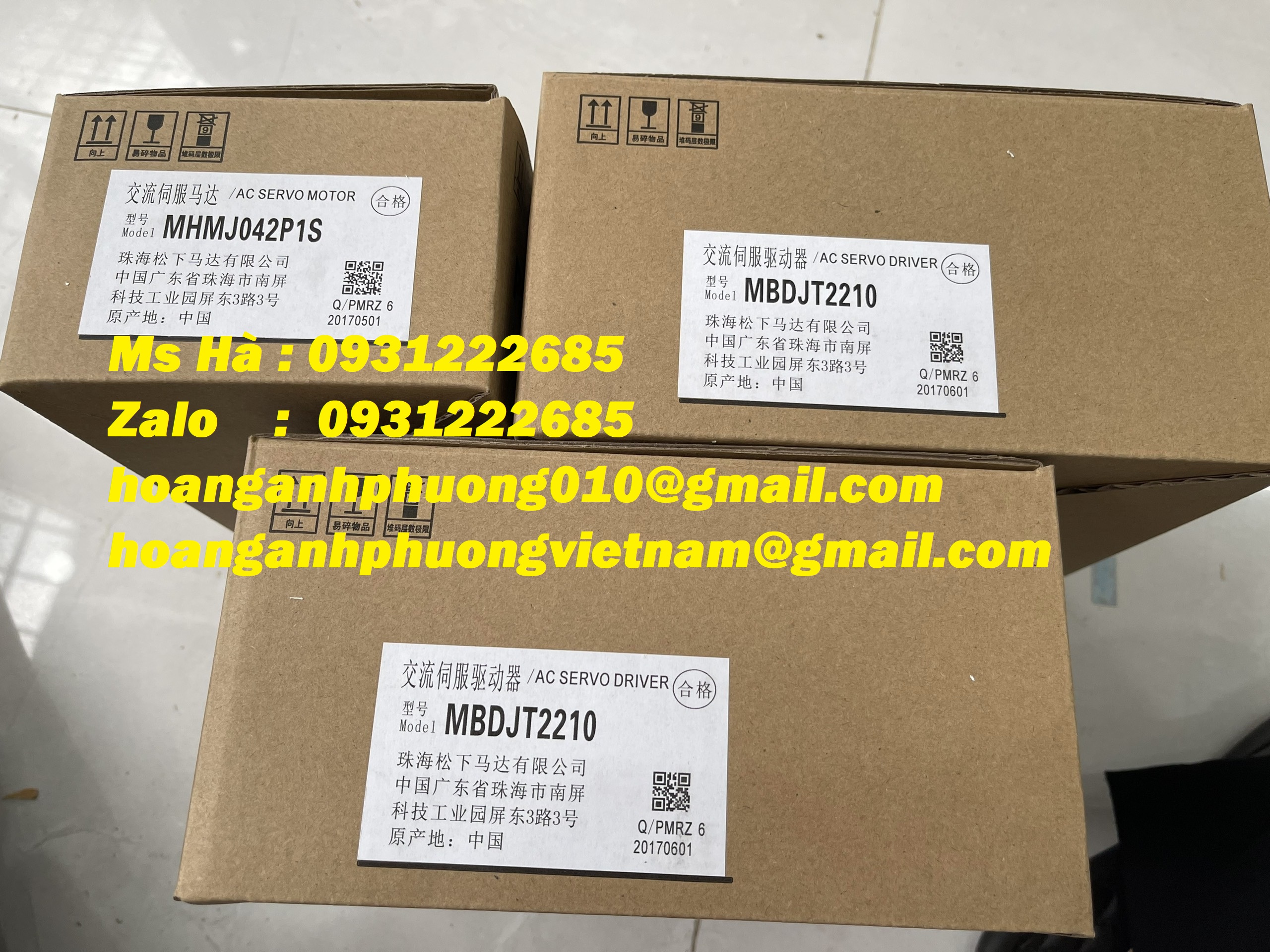 PANASONIC  Servo motor nhập chính hãng  MHMJ042P1S