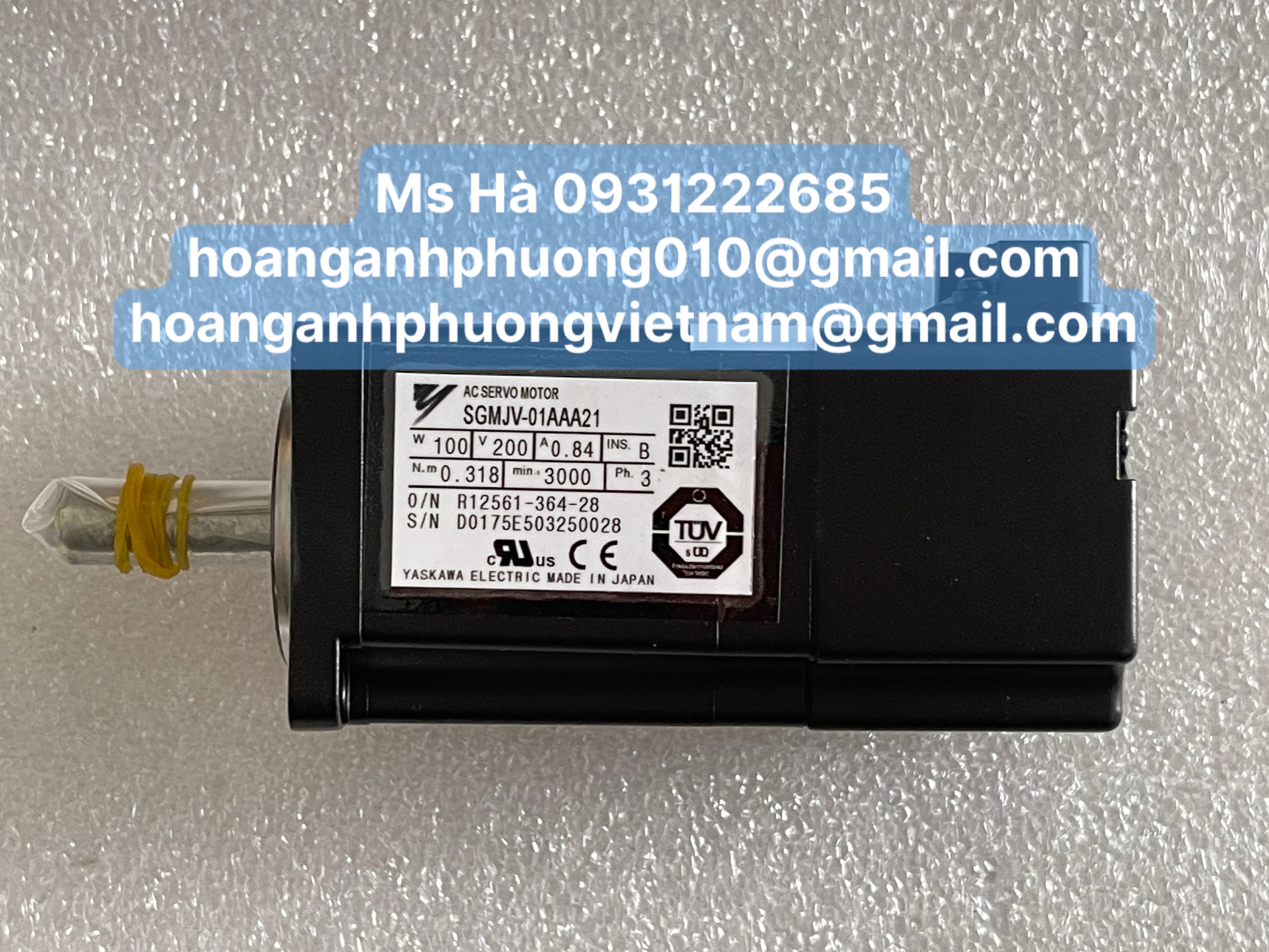 Motor hàng mới SGMJV-01AAA21 hãng yaskawa