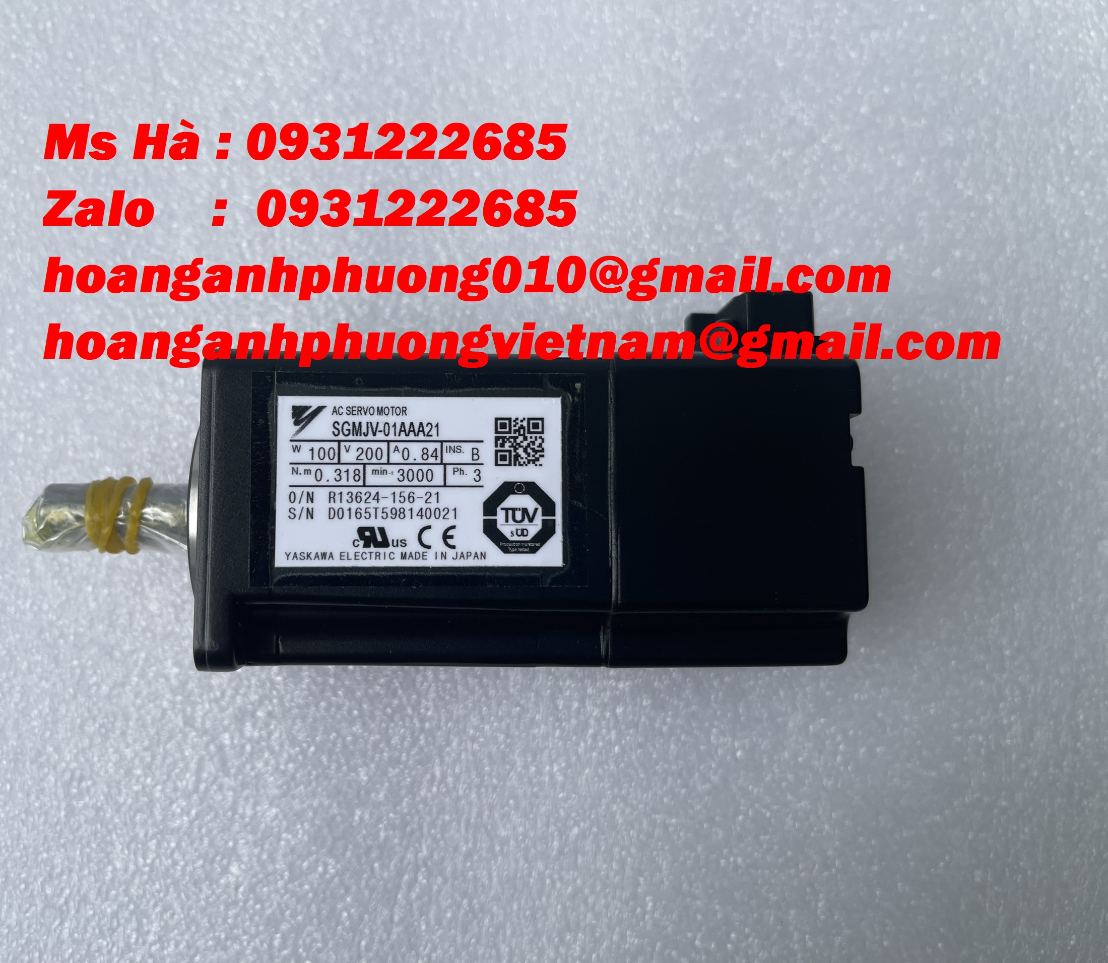 Motor hàng mới SGMJV-01AAA21 hãng yaskawa