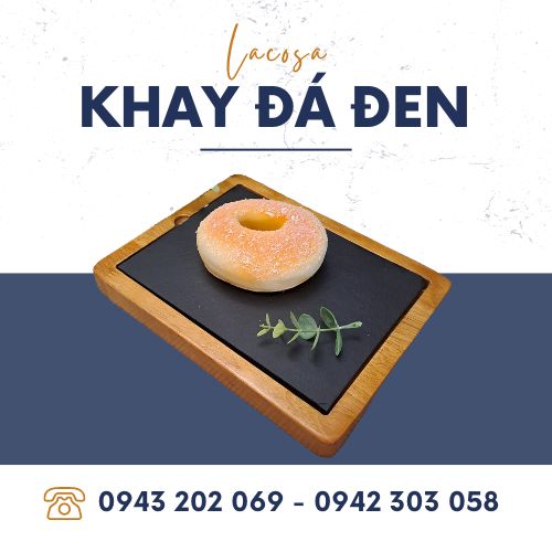 Đĩa đá đen, khay đá đen chính hãng Lacosa