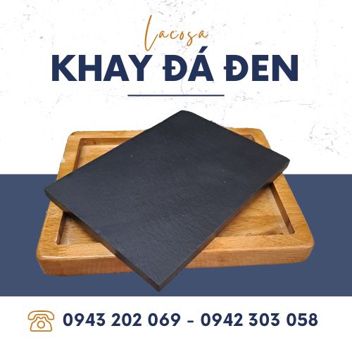 Đĩa đá đen, khay đá đen chính hãng Lacosa