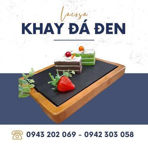 Đĩa đá đen, khay đá đen chính hãng Lacosa