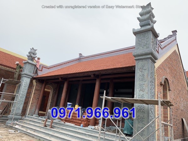 Mẫu Cột Đá Đồng Trụ Đẹp Phong Thủy Giá Rẻ