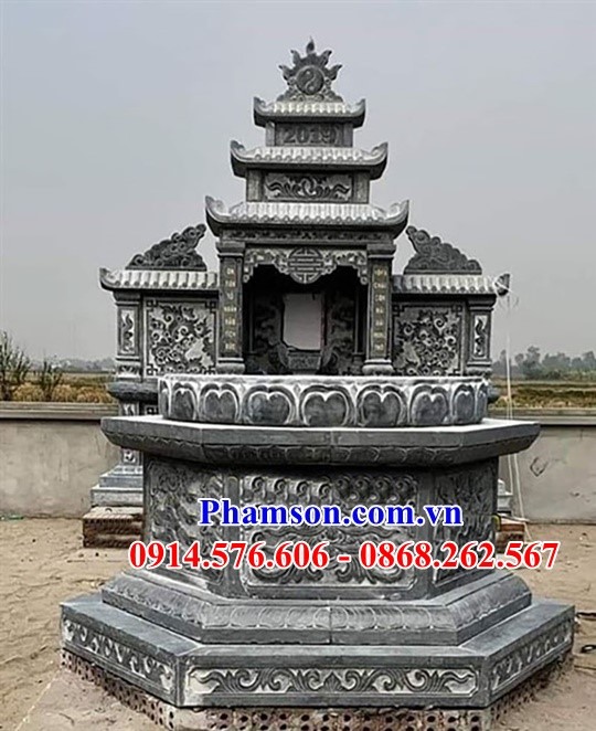 16237 mộ bằng đá lục lăng đẹp cao cấp bán yên bái