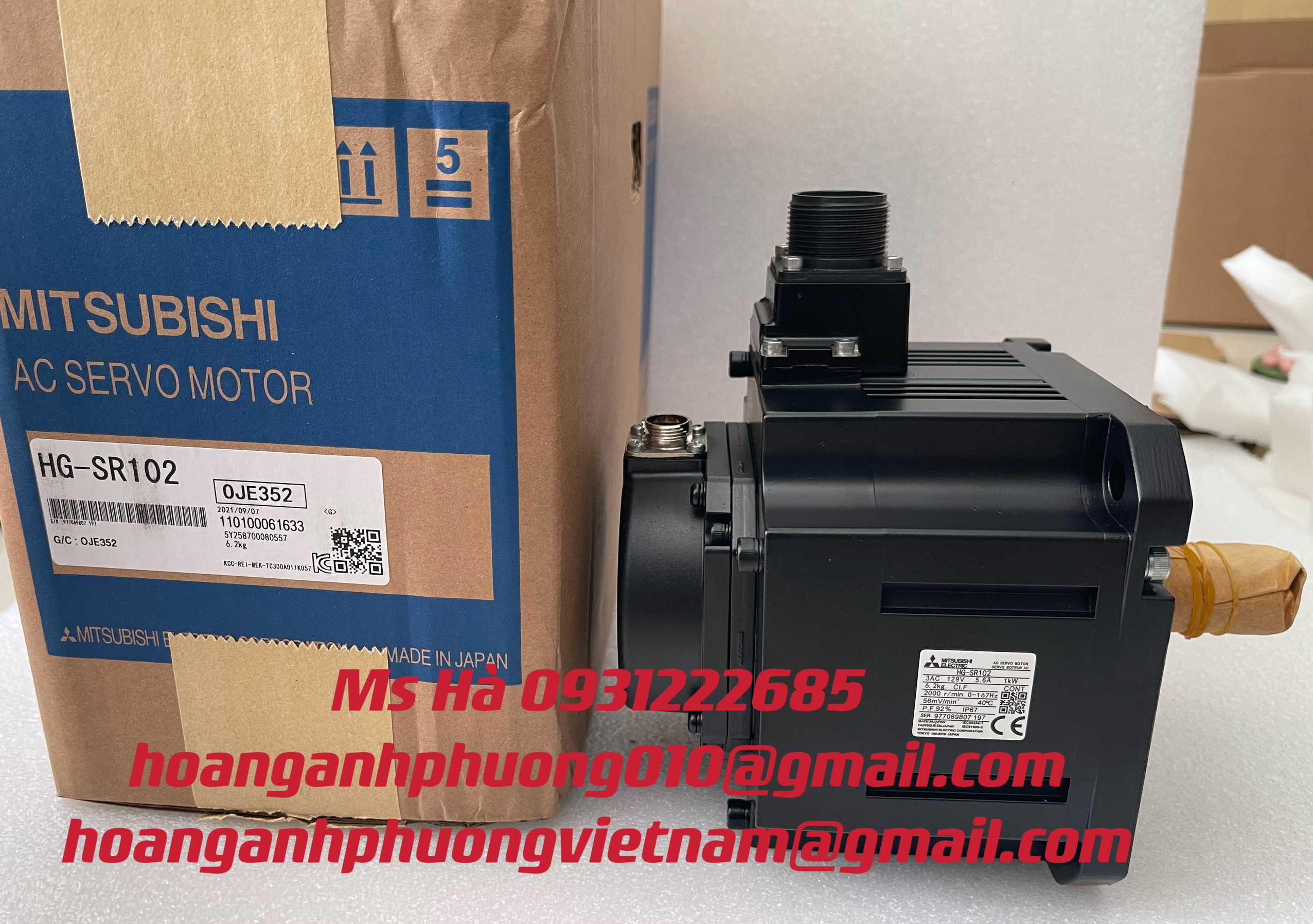 Servo dòng động cơ HG-SR102 chính hãng mitsubishi