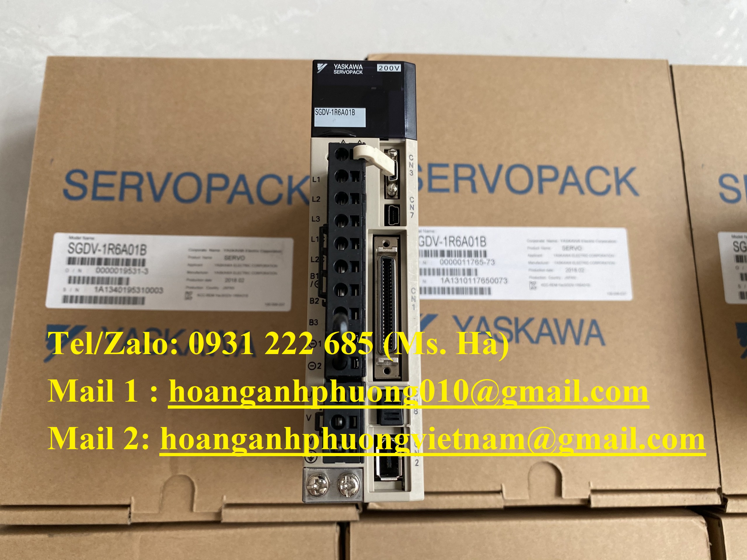 SGDV-1R6A01B yaskawa - sigma 5 - bảo hành 12 tháng