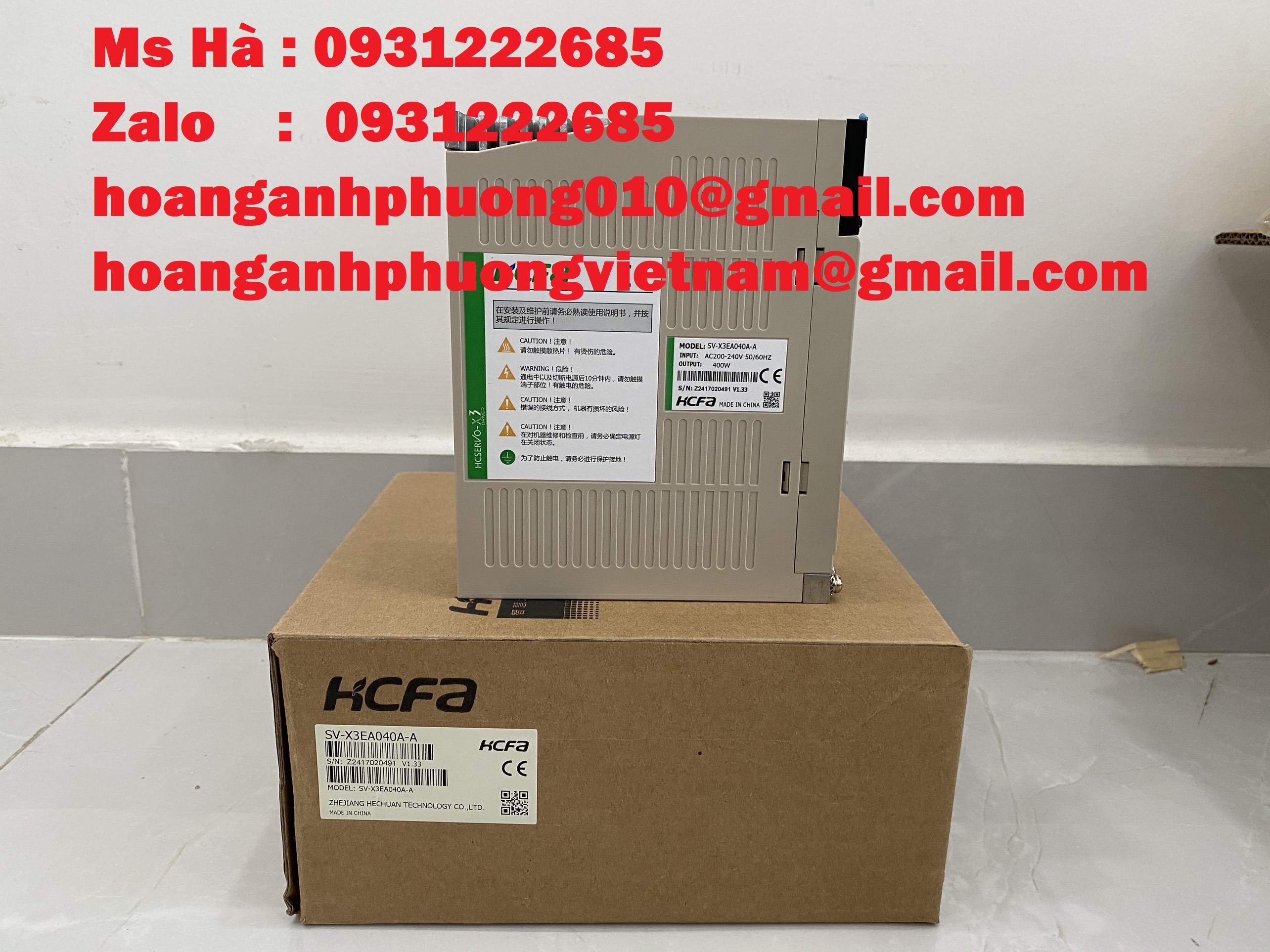 Servo driver SV-X3EA040A-A HCFA mới, giá tốt hiện nay